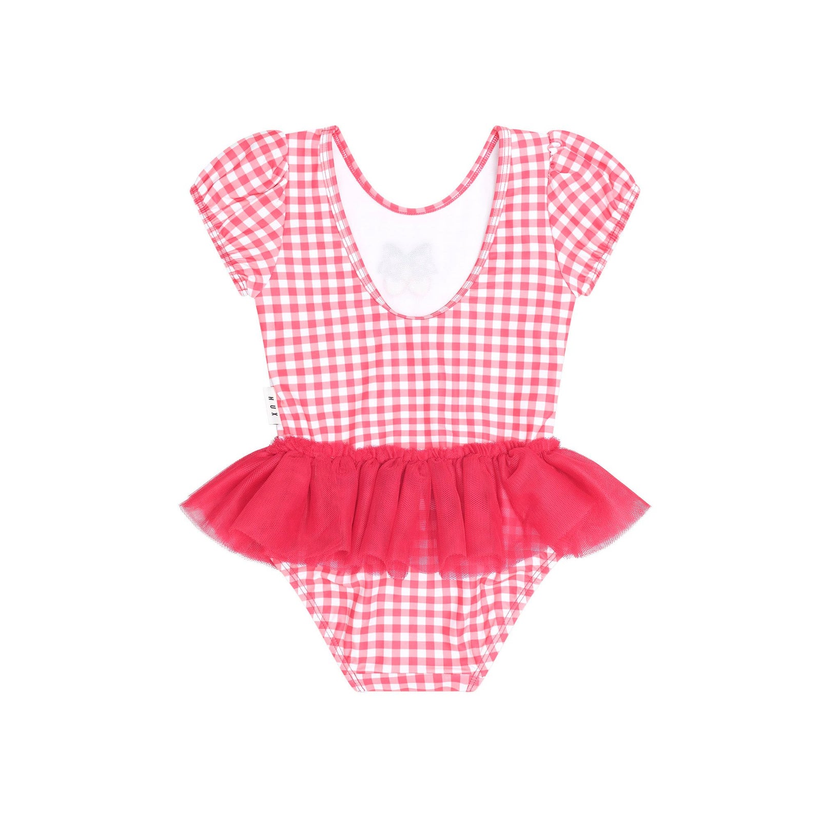 Cherry Bow Gingham Tulle Swimsuit