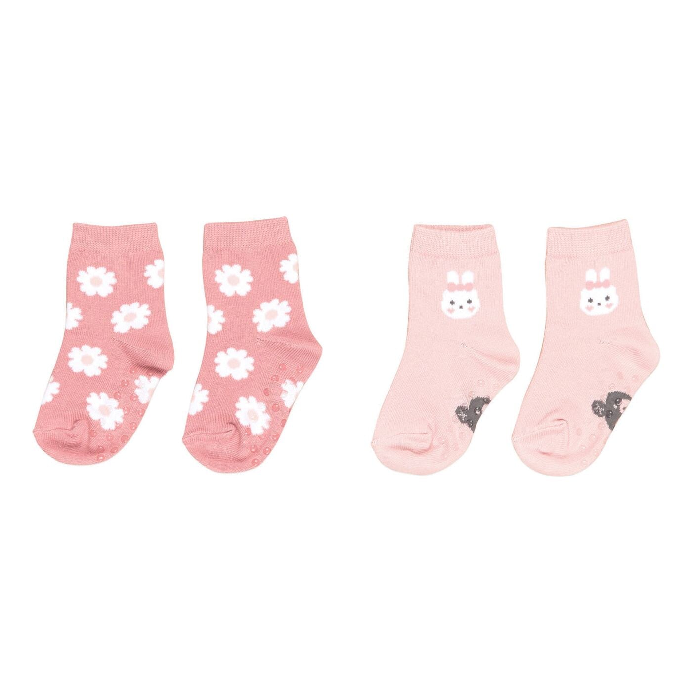 Bunny Flower 2Pk Sock