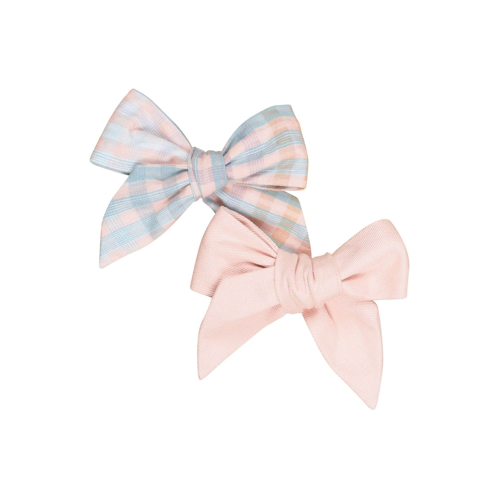 Rainbow Check 2Pk Hair Bow
