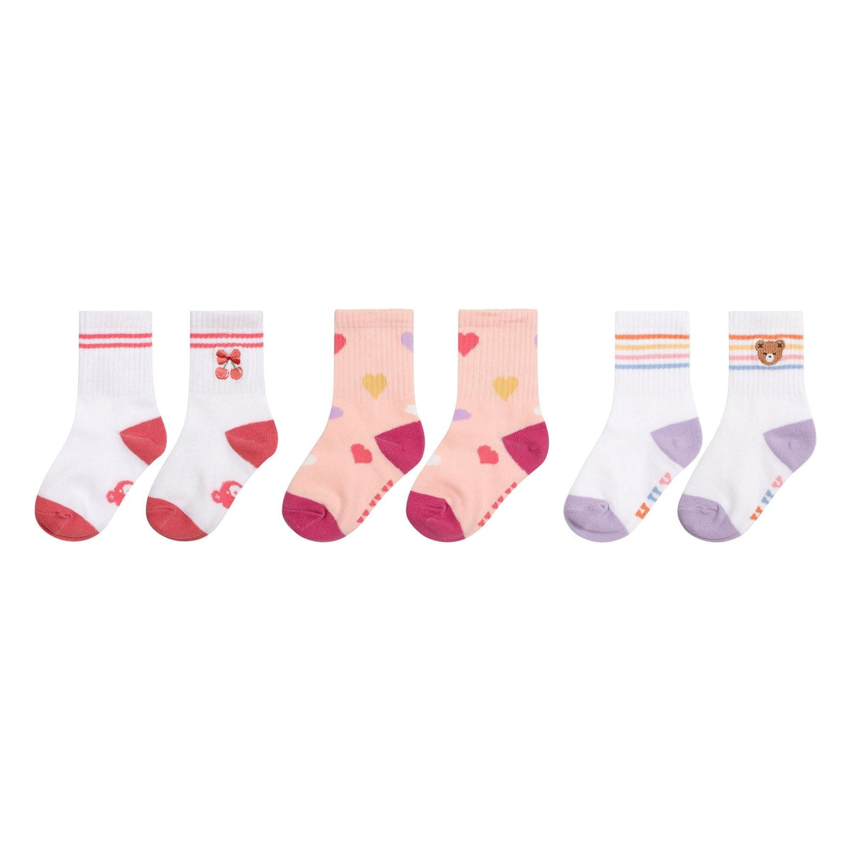 Sporty Socks 3 Pack Sweetheart