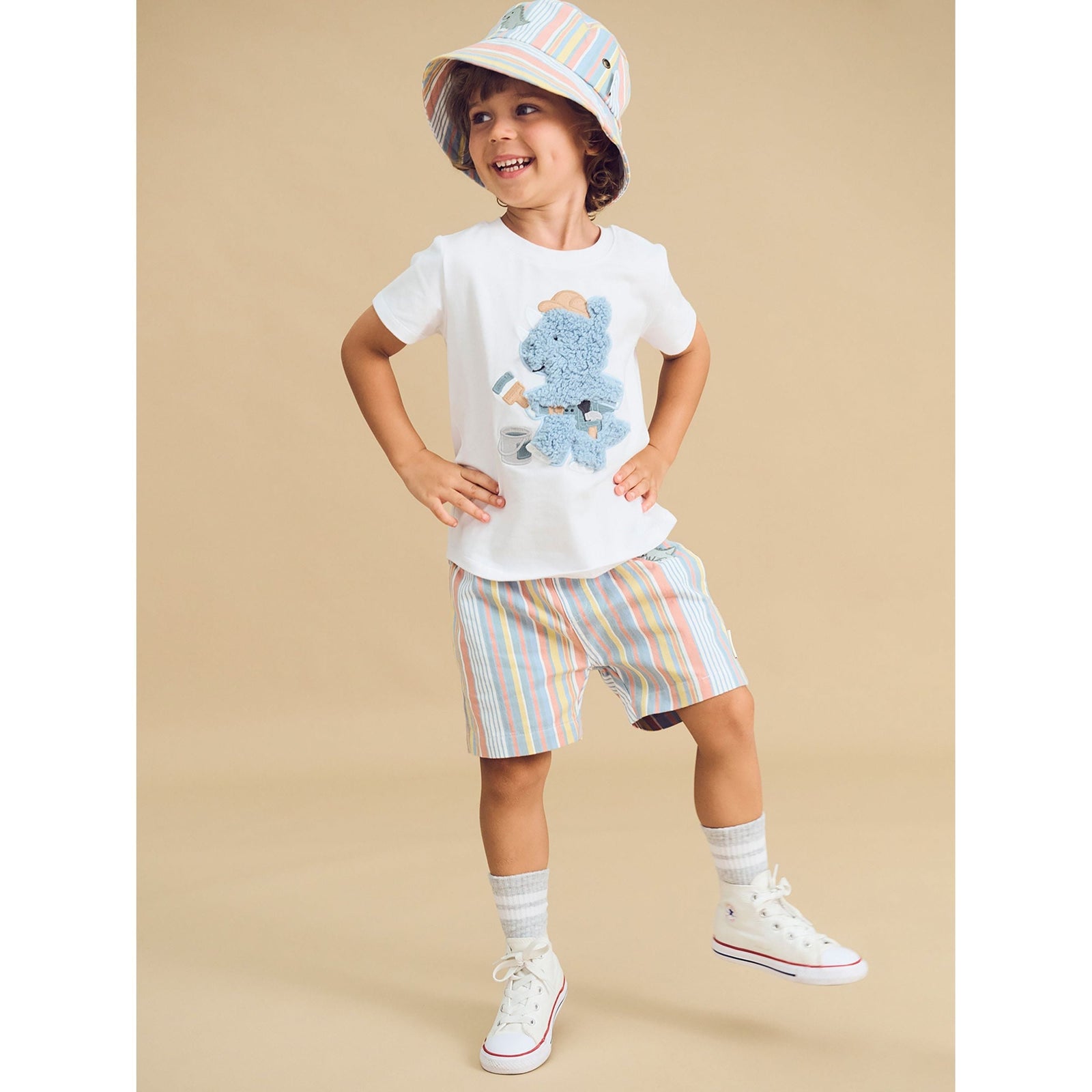 Vintage Stripe Bucket Hat