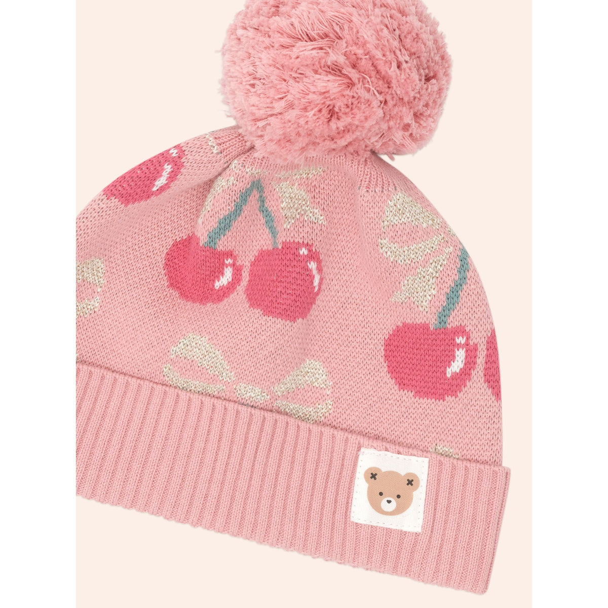 Cherry Bow Beanie