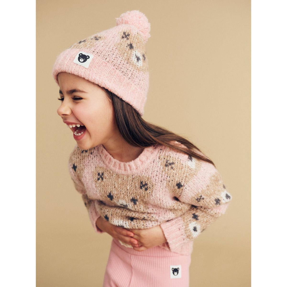 Rosebud Huxbear Knit Beanie