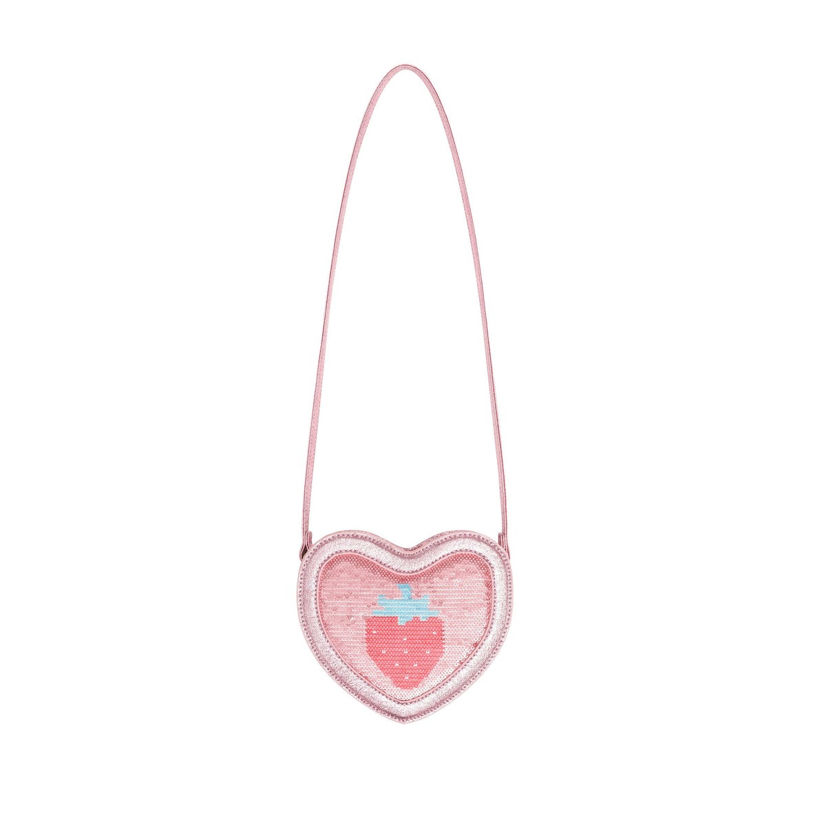 Strawberry Sequin Heart Bag