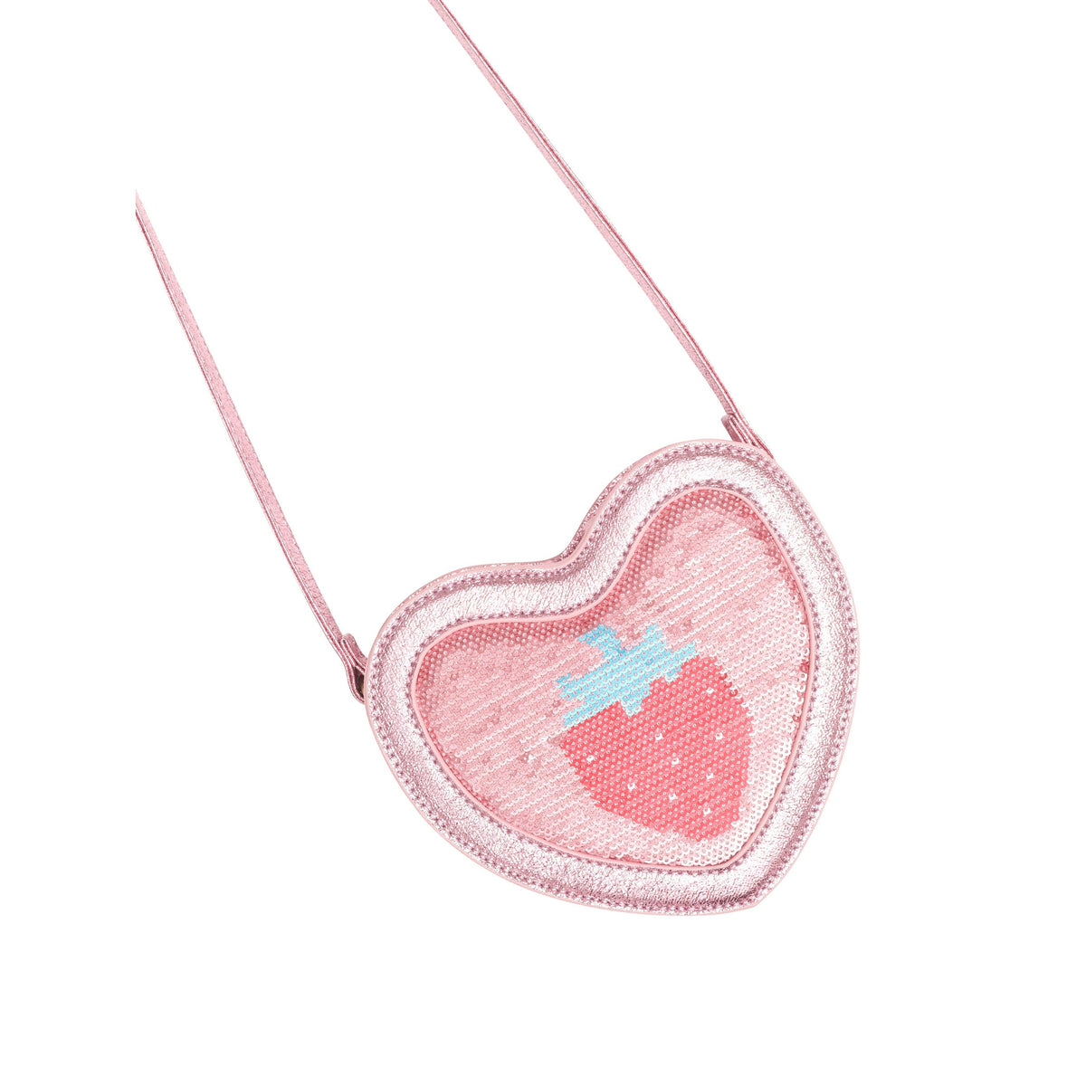 Strawberry Sequin Heart Bag