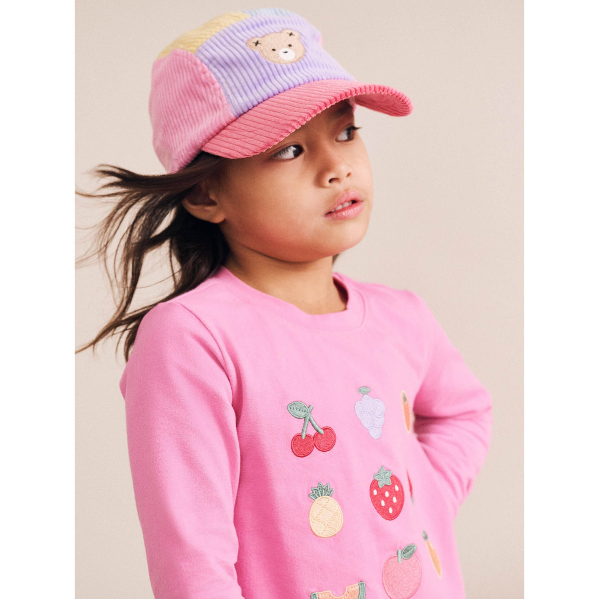 Colour Block Cord Panel Cap