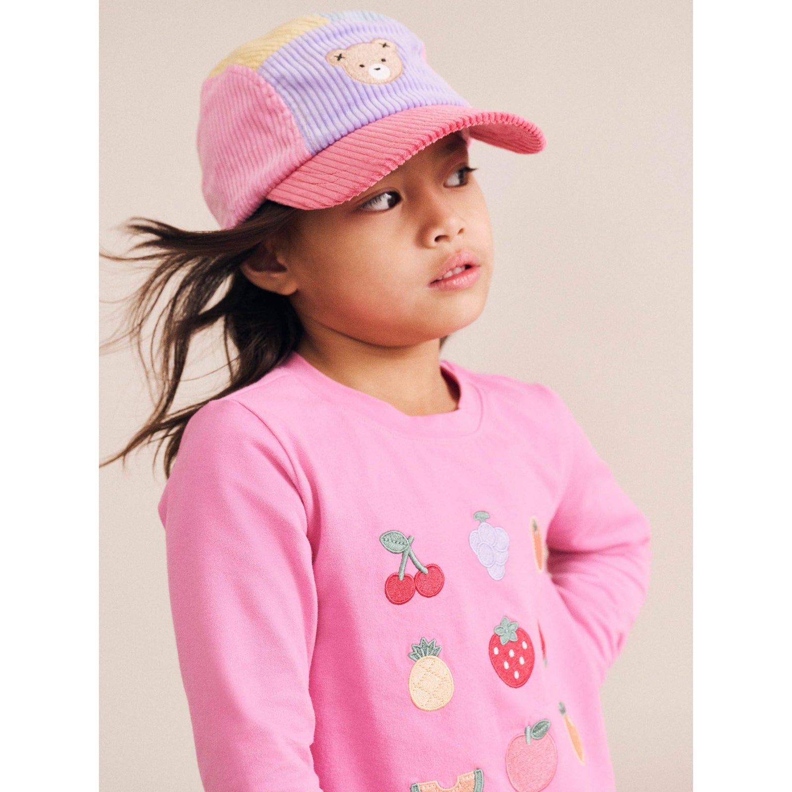 Colour Block Cord Panel Cap
