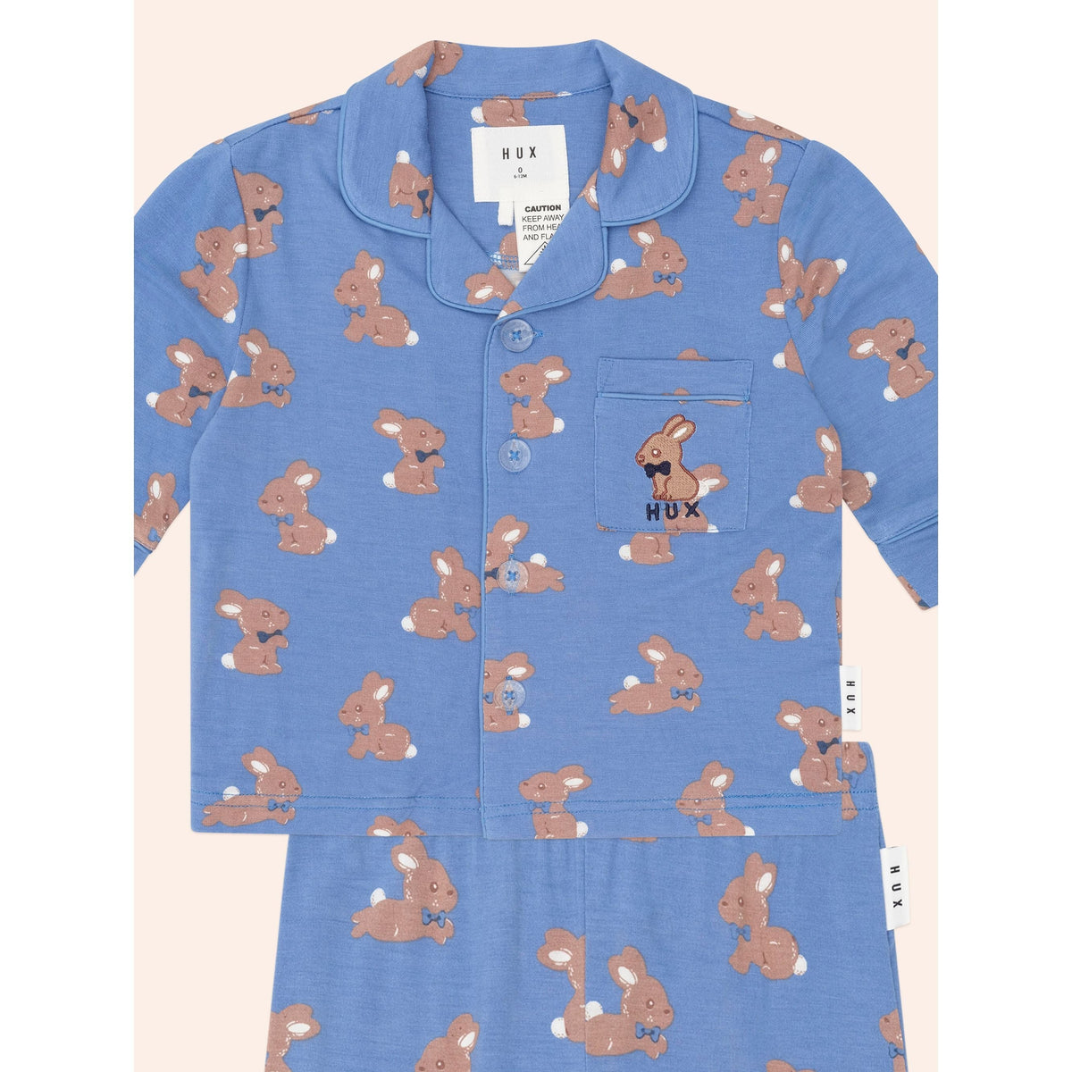 Vintage Blue Bunny Pj Set