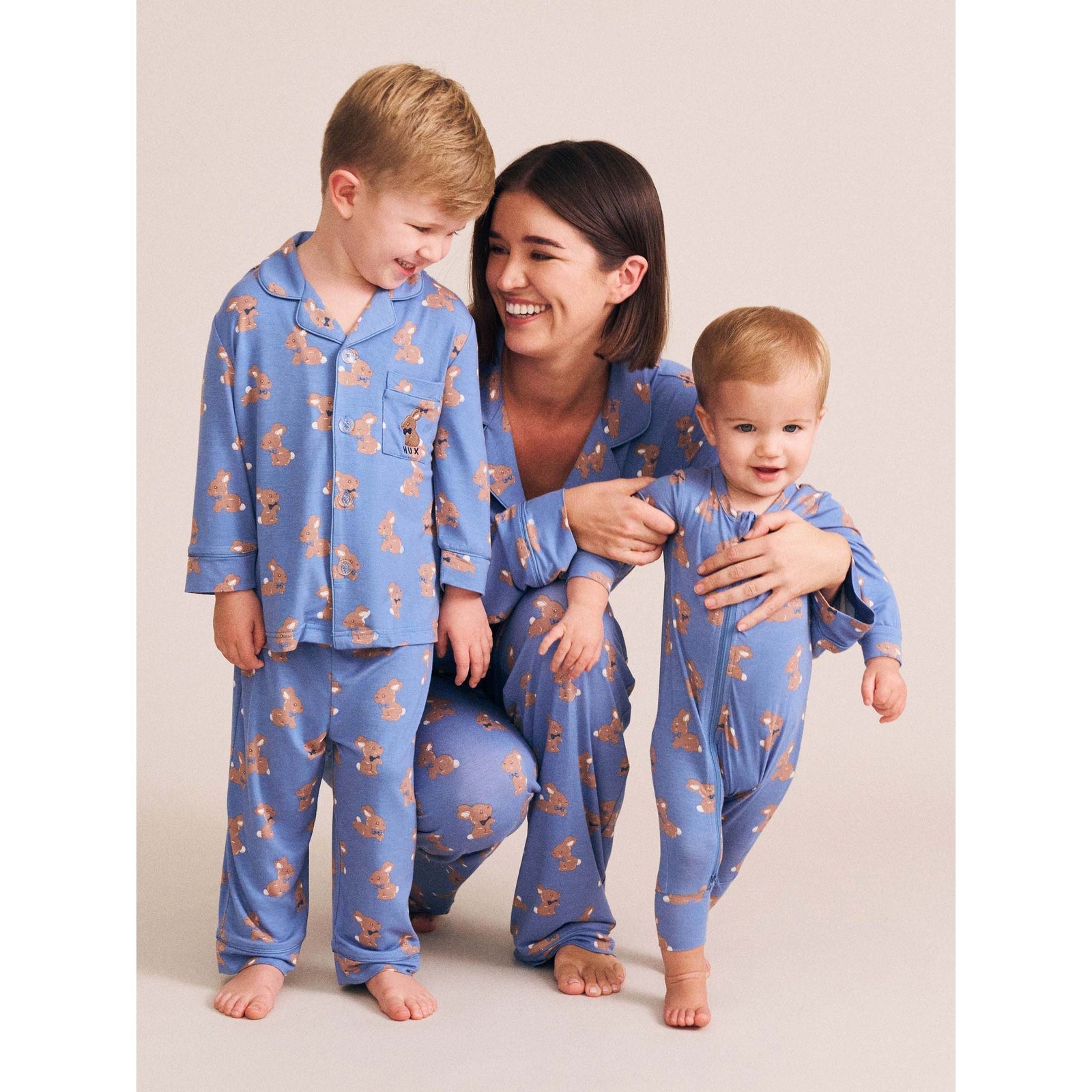 Vintage Blue Bunny Pj Set