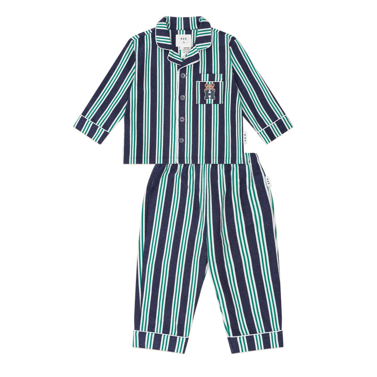 Classic Stripe Flannel Pj Set
