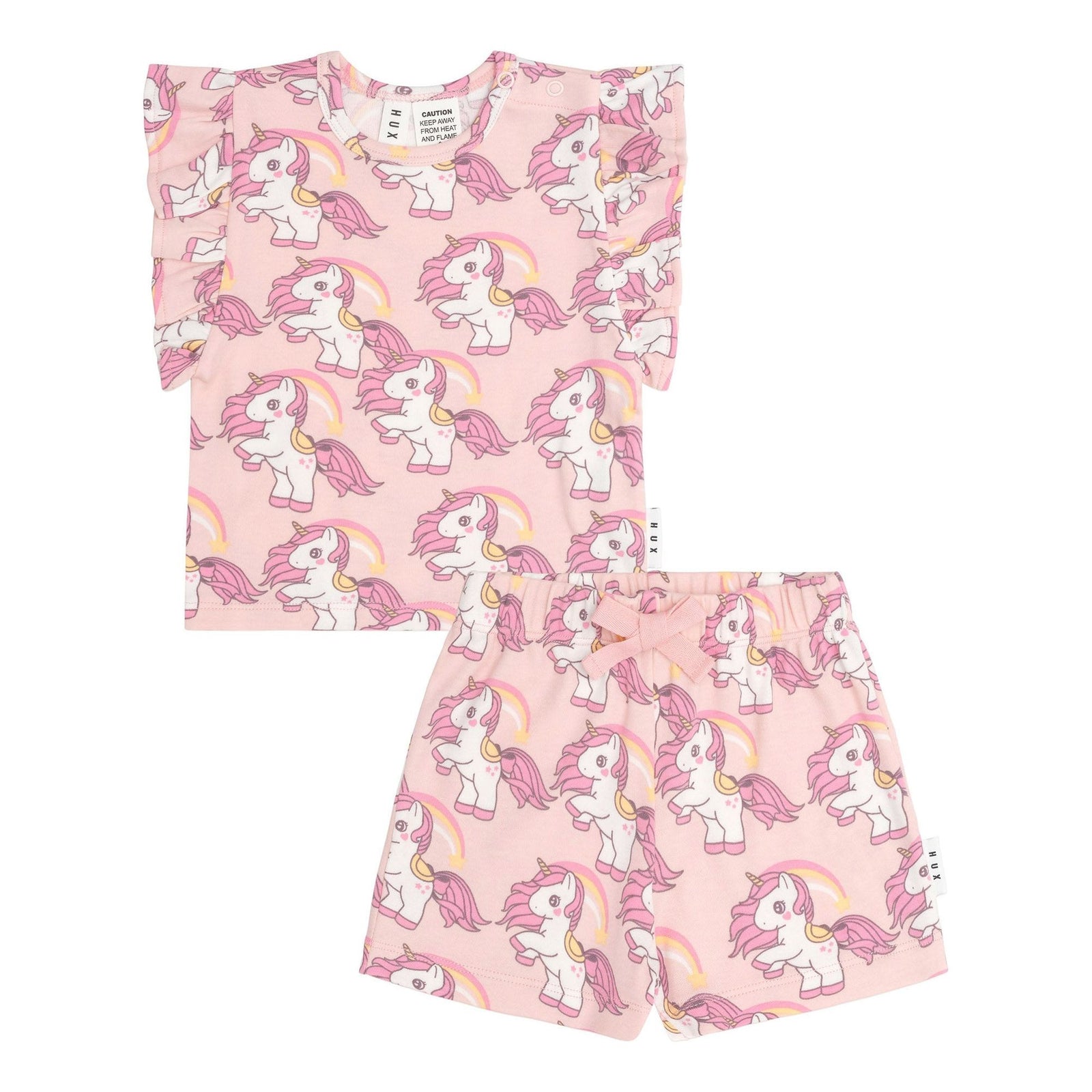 Rainbow Unicorn Frill Pj Set