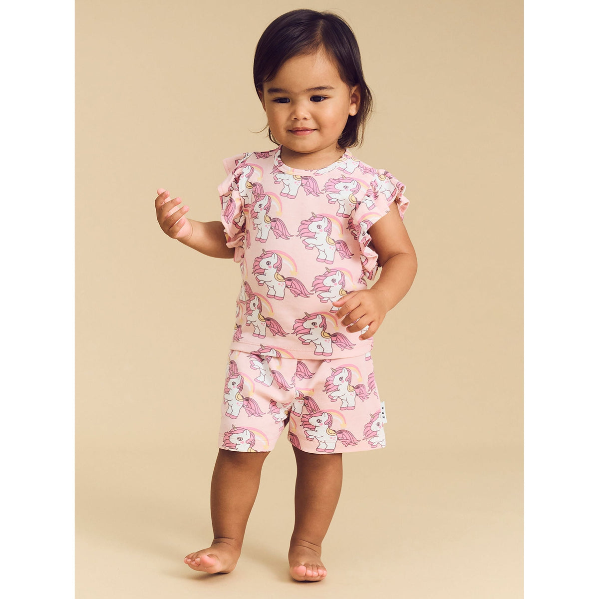 Rainbow Unicorn Frill Pj Set