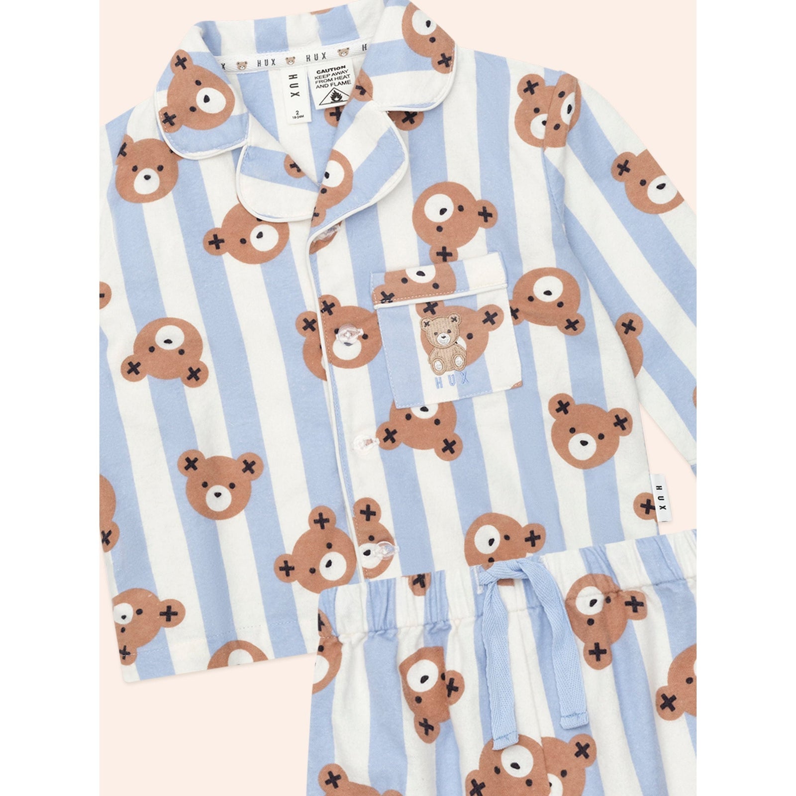 Dream Blue Classic Hux Stripe Sleep Set