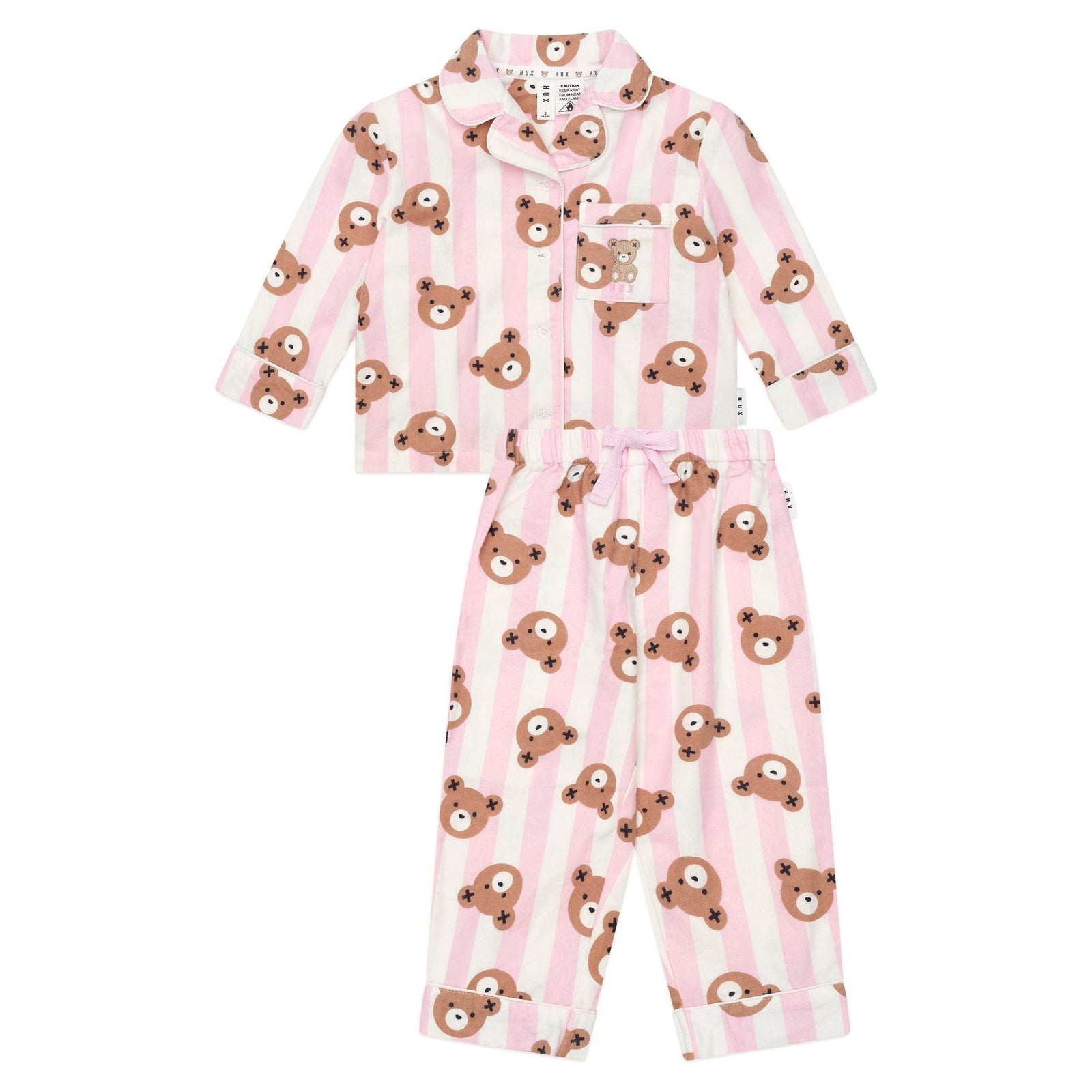 Rose Classic Hux Stripe Sleep Set