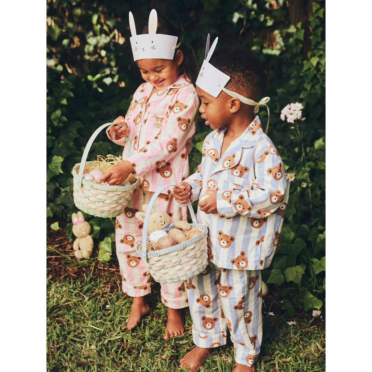 Rose Classic Hux Stripe Sleep Set