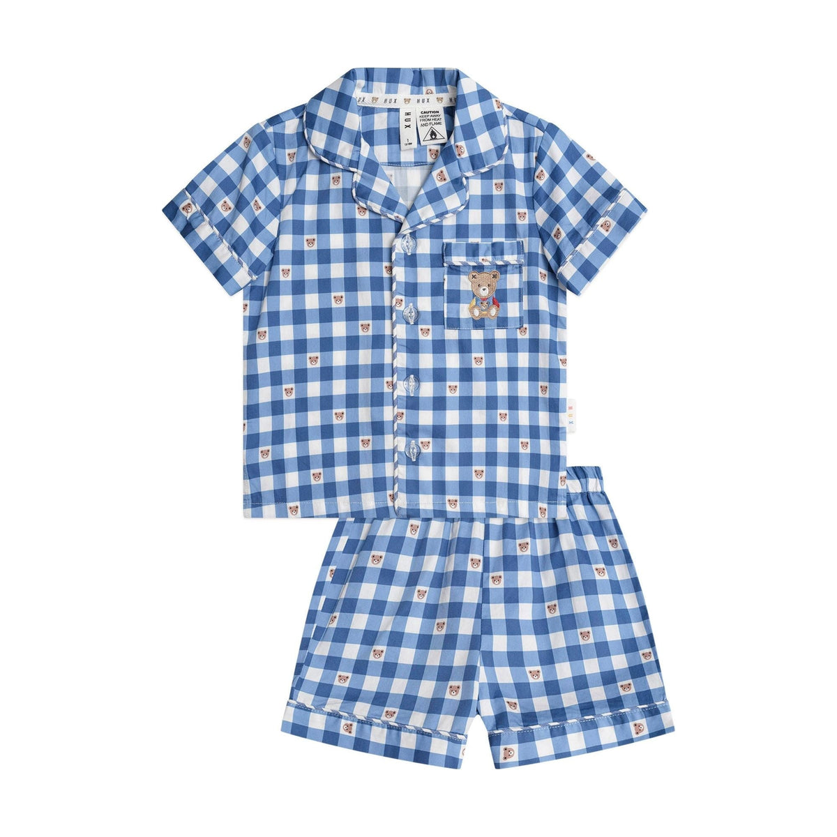 Huxbear Check PJs - Navy