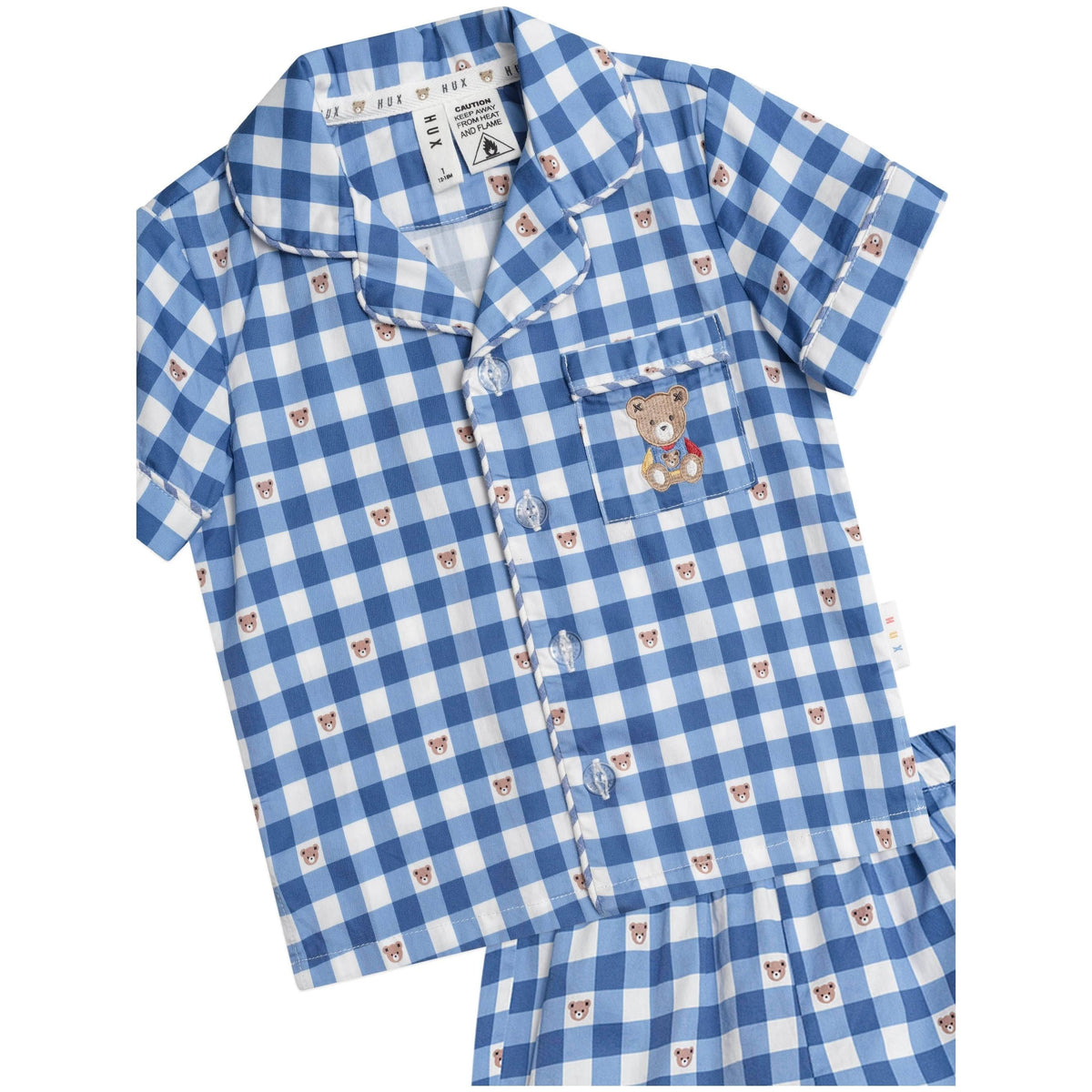 Huxbear Check PJs - Navy