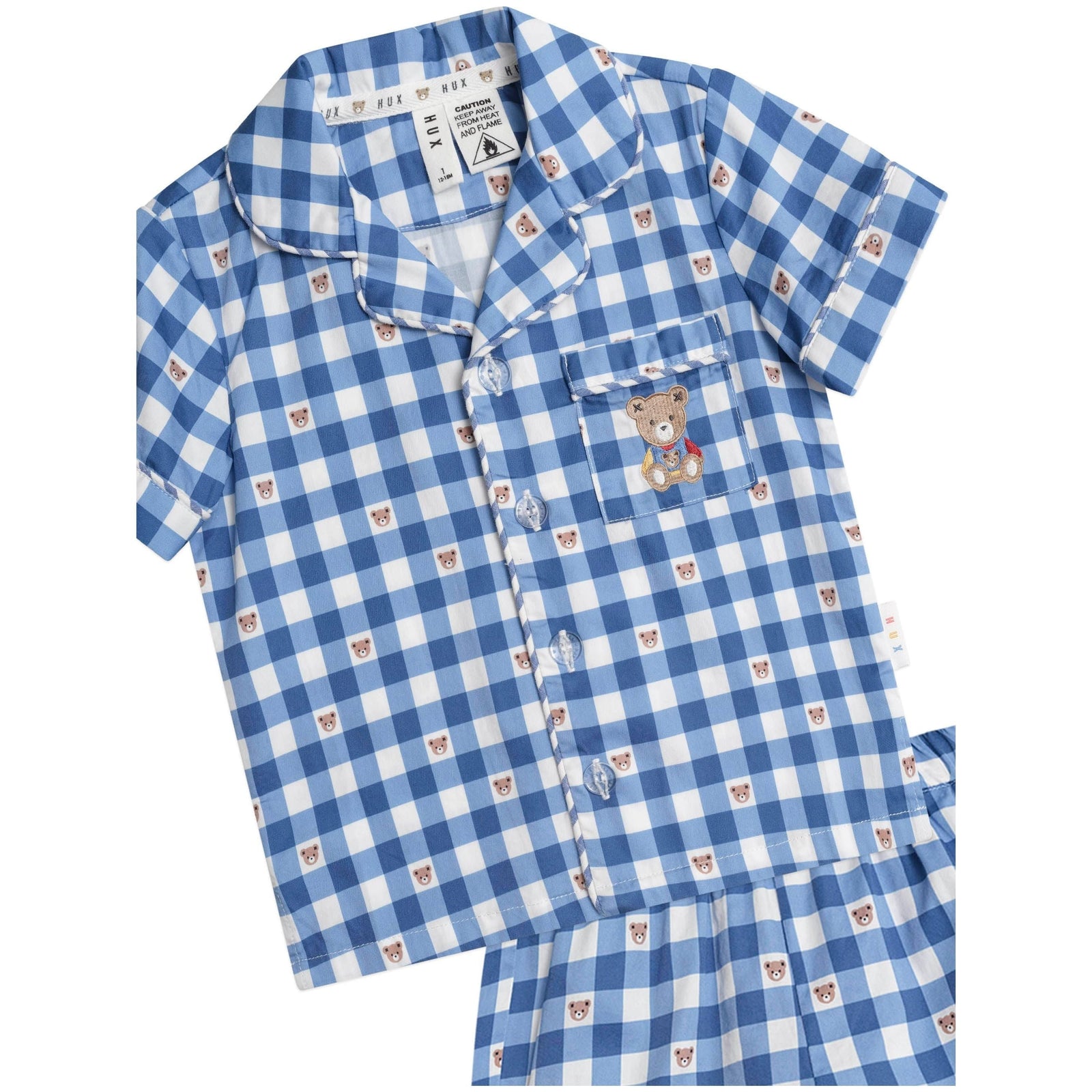 Huxbear Check PJs - Navy