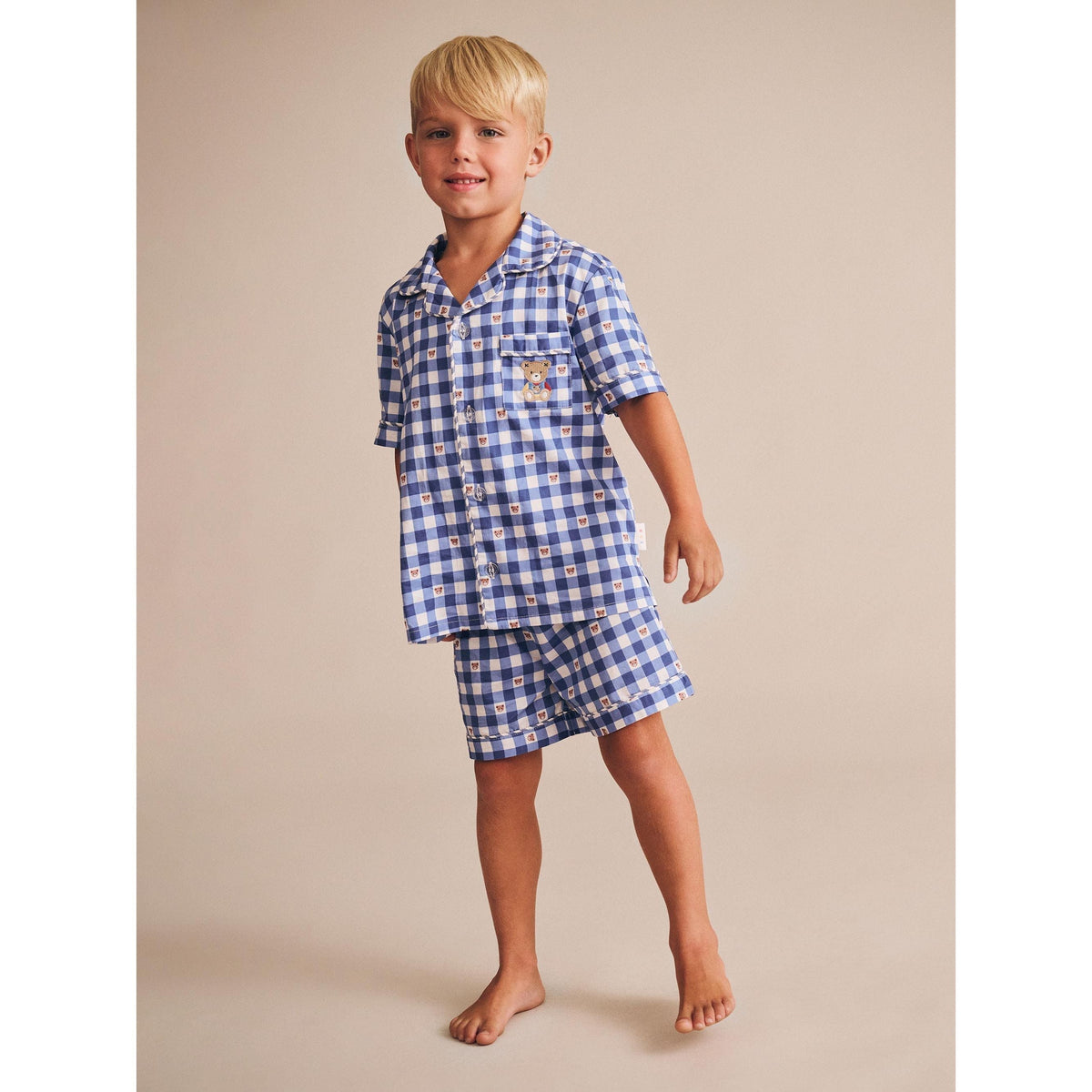 Huxbear Check PJs - Navy