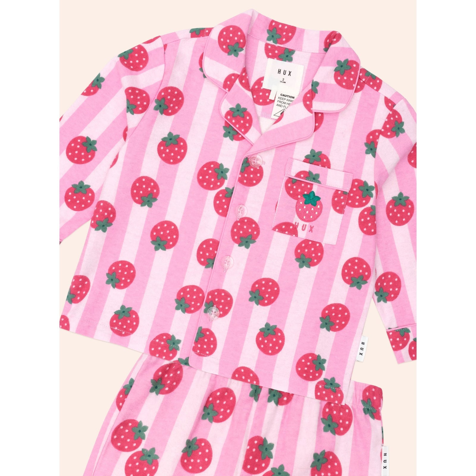 Strawberry Fields Forever Stripe Flannel Pj
