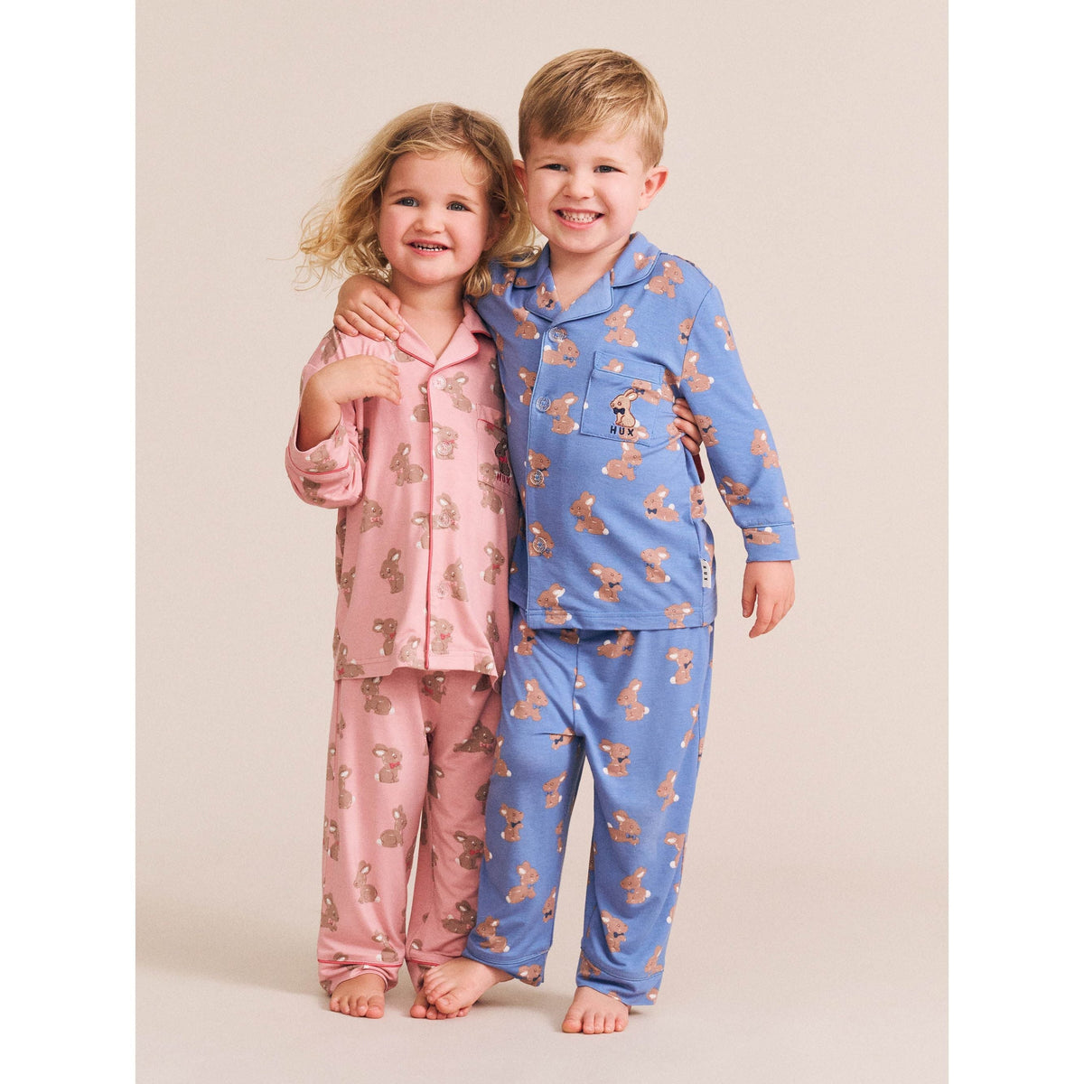 Dusty Pink Bunny Pj Set