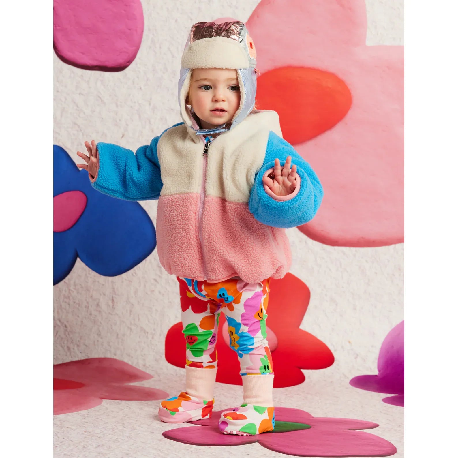 Hej Blomma! Reversible Kids Puffer Jacket