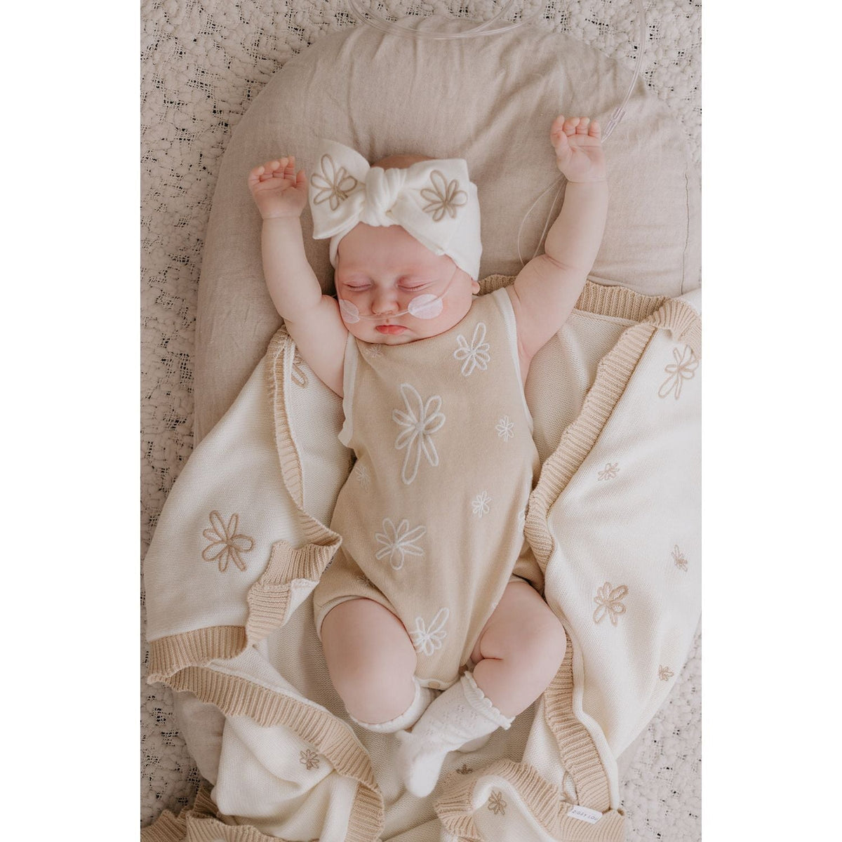 Summer Bubble Romper - Gia - Latte