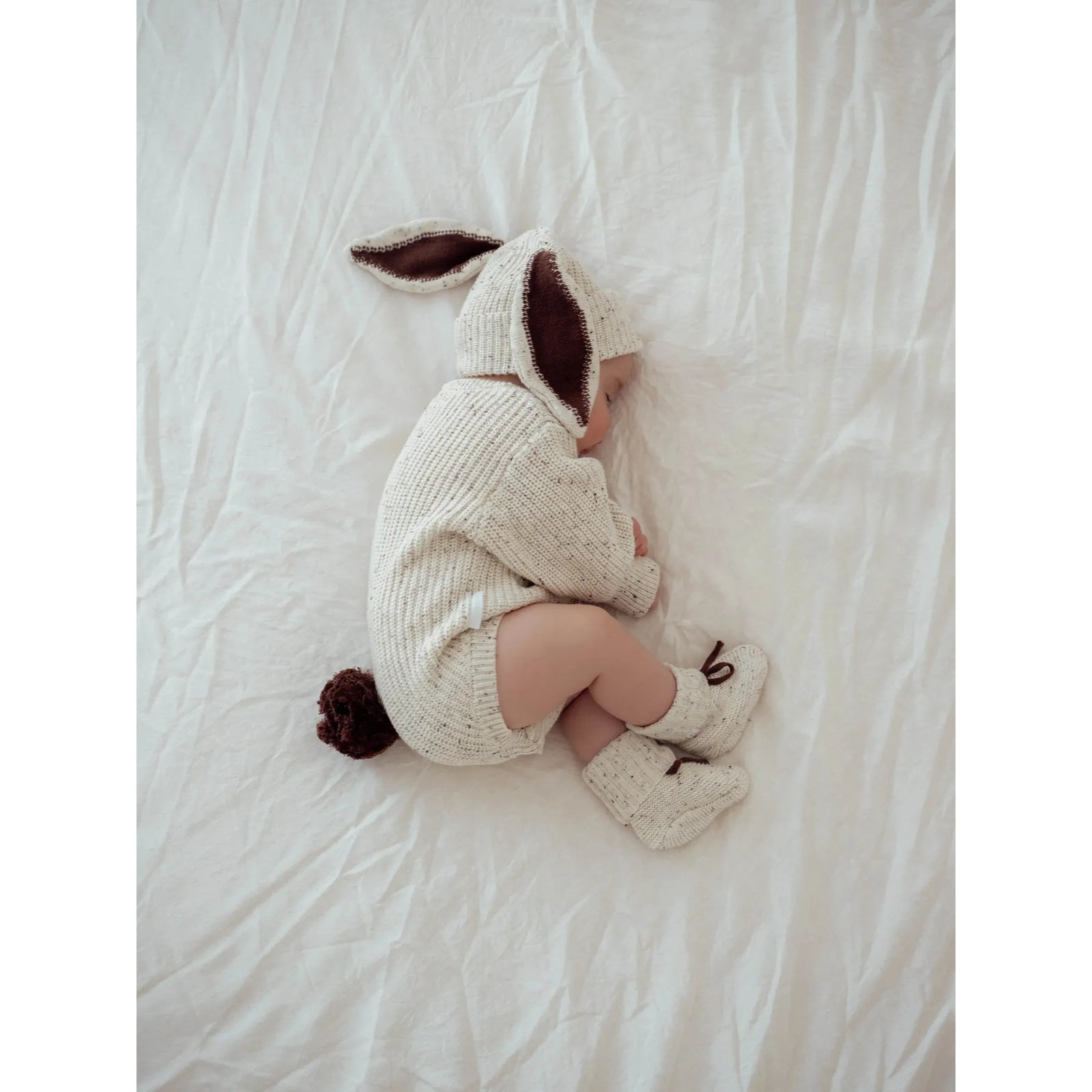 Bubble Romper - Easter Cocoa Fleck