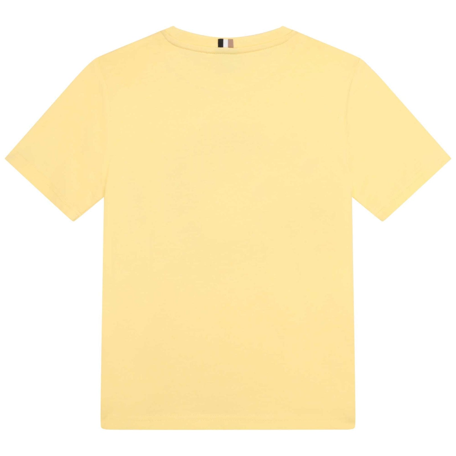 Print Short Sleeves Tee-Shirt - Yellow