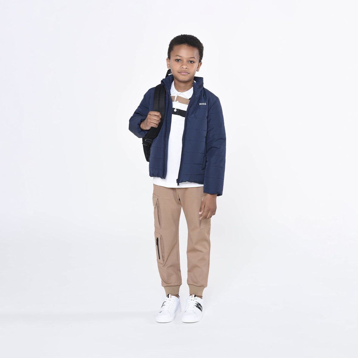 Cotton Pique Polo Shirt - White