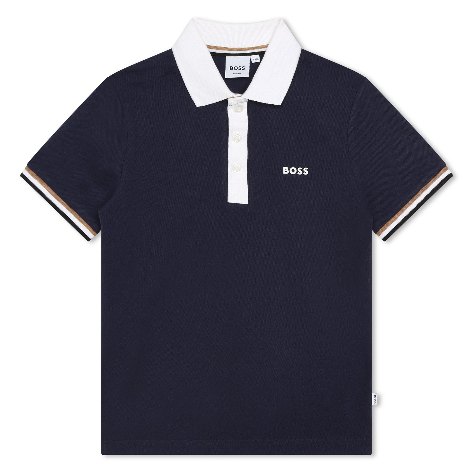 Cotton-Rich Pique Polo Shirt - Navy