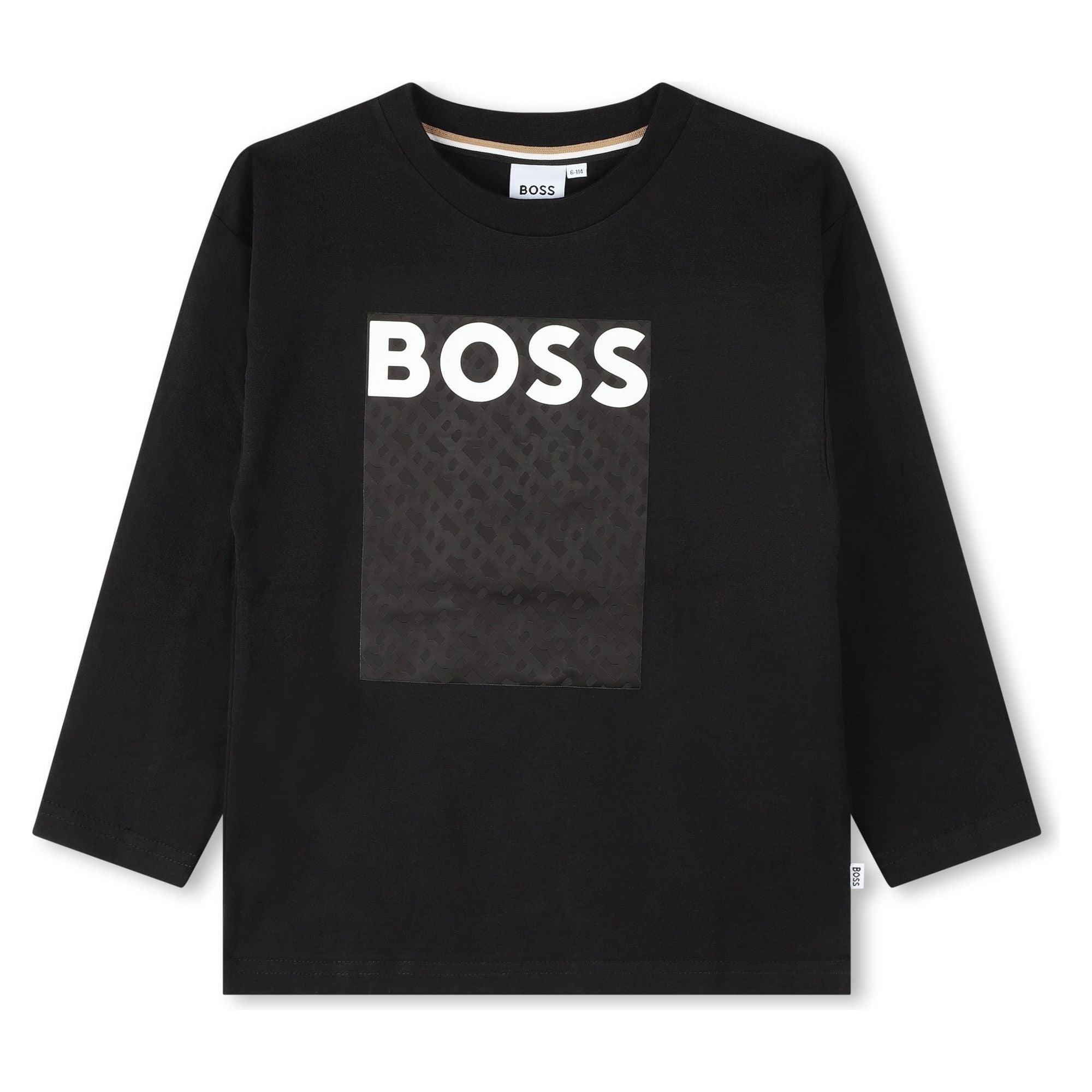 BOSS Panel T Shirt - Black