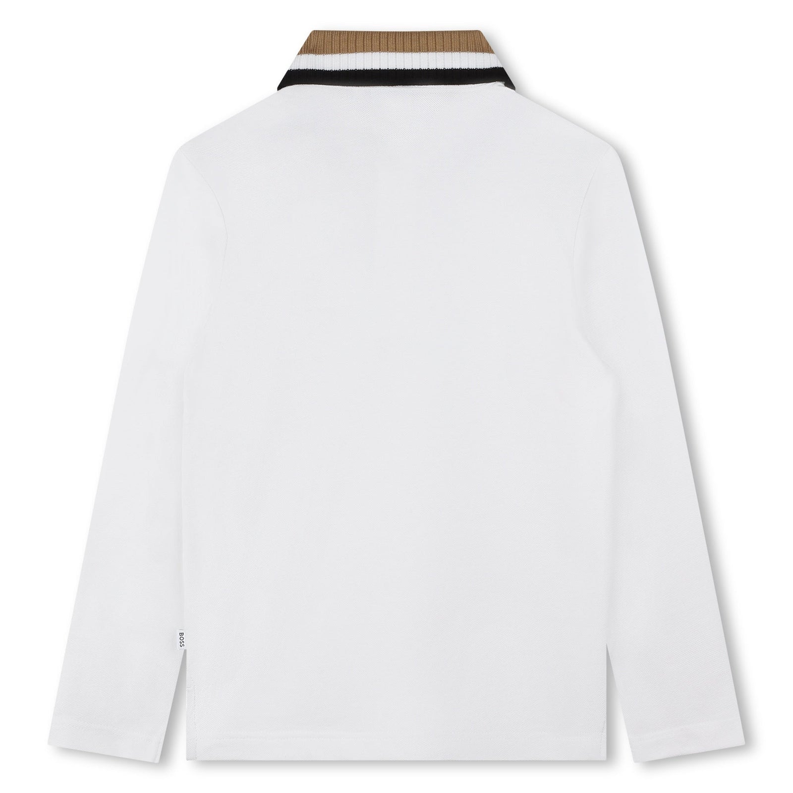 Long Sleeve Polo - White