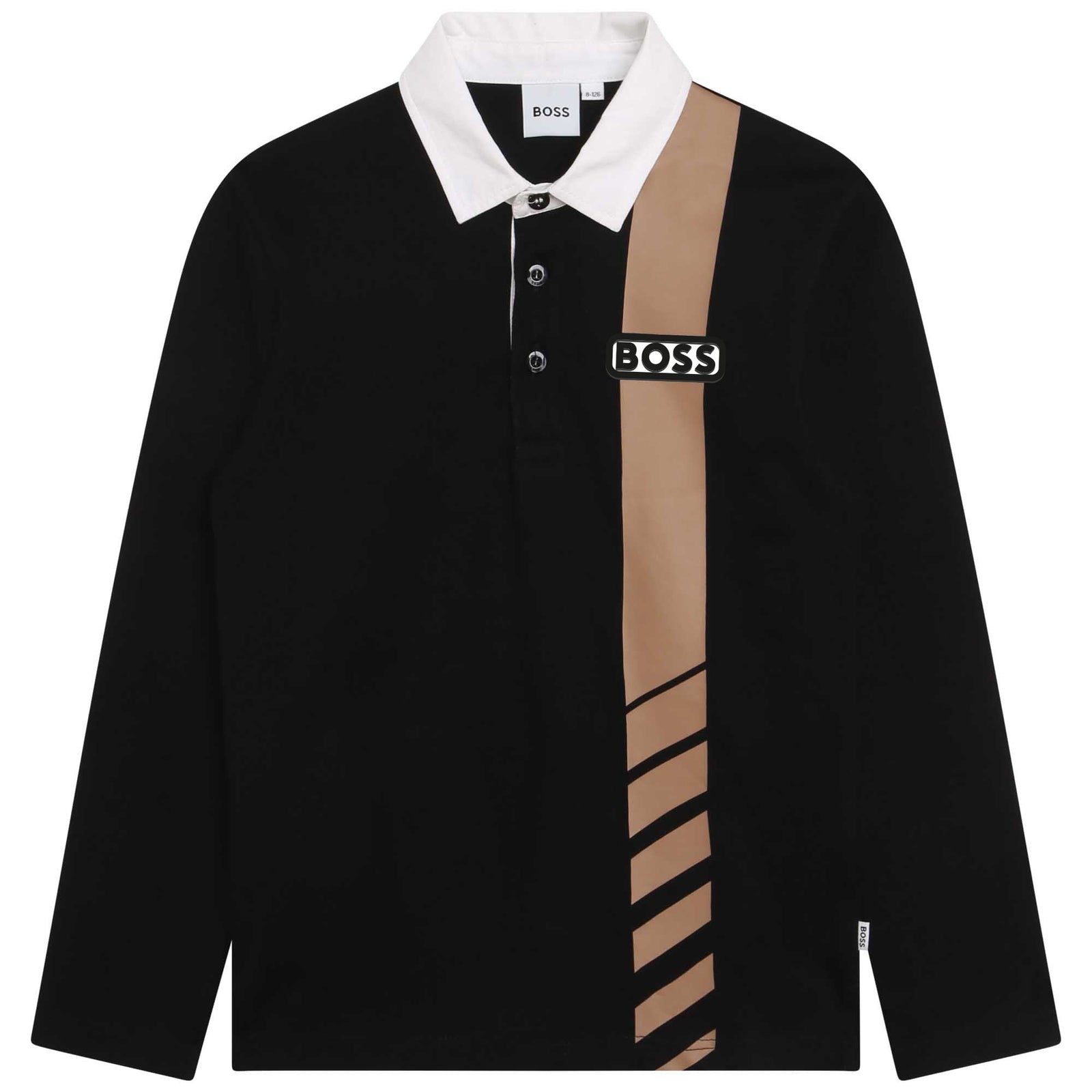 Long Sleeve Polo - Black