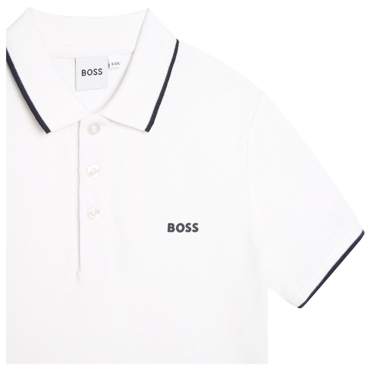 BOSS Logo Polo - White