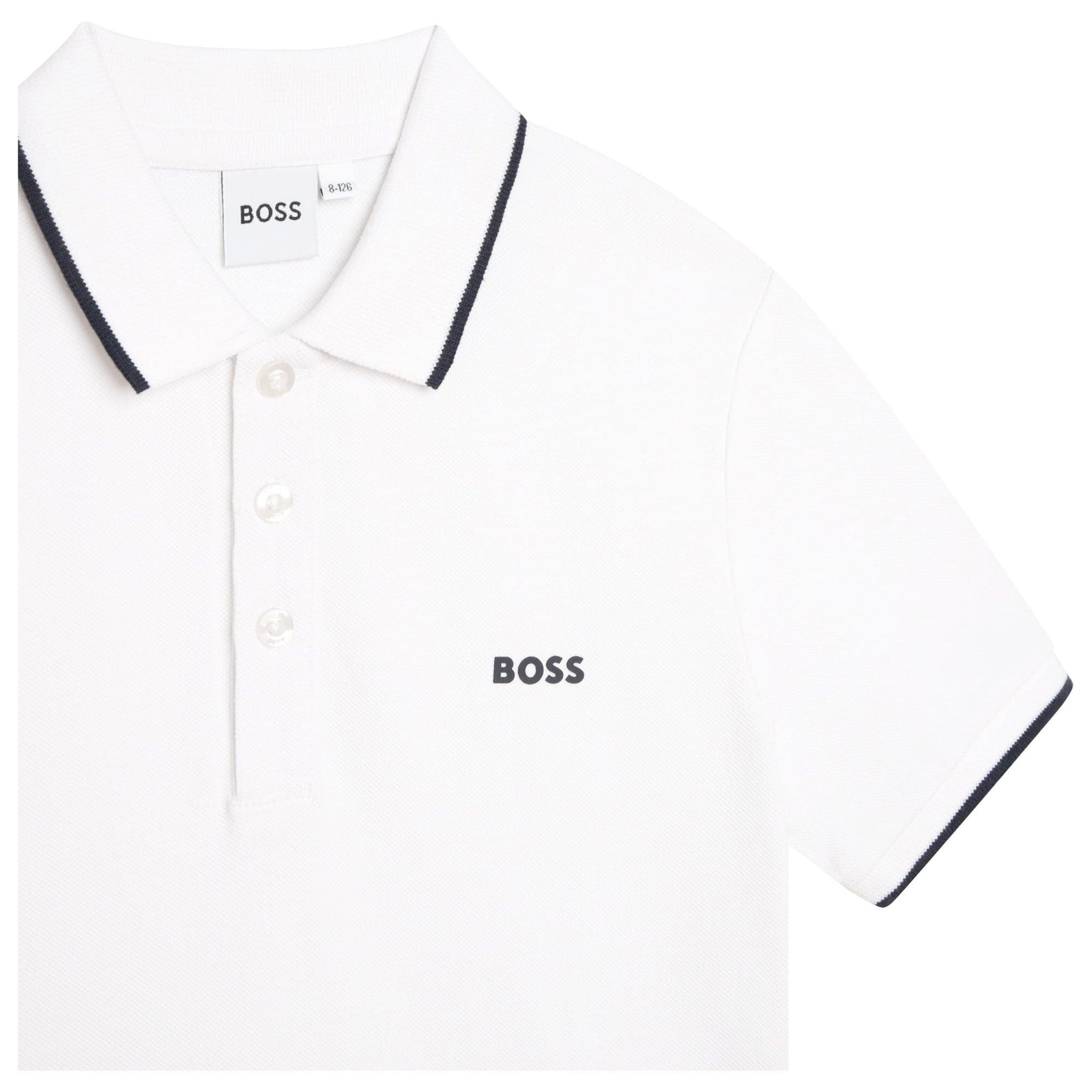BOSS Logo Polo - White