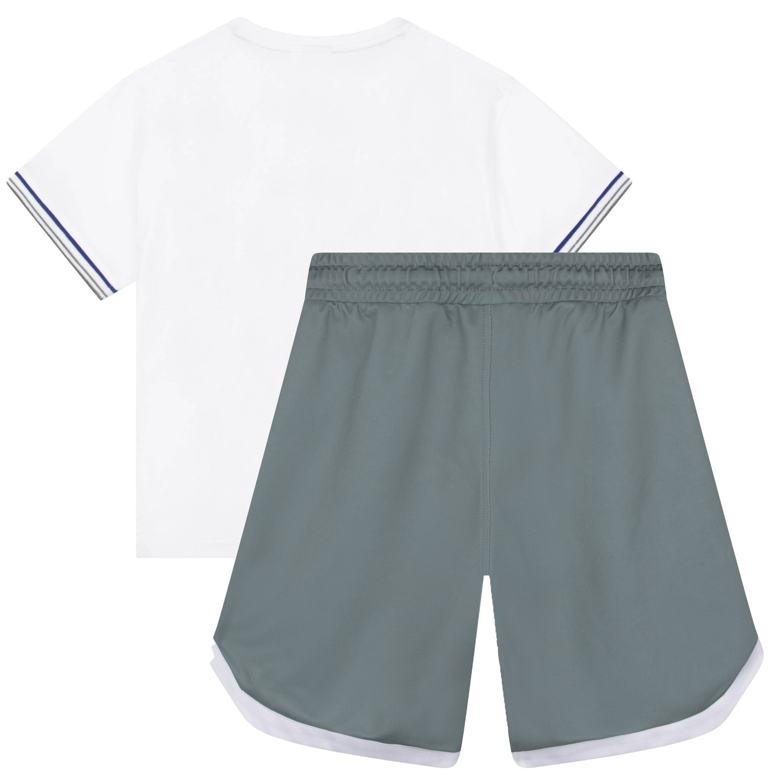 T-Shirt+Shorts Set - White Green