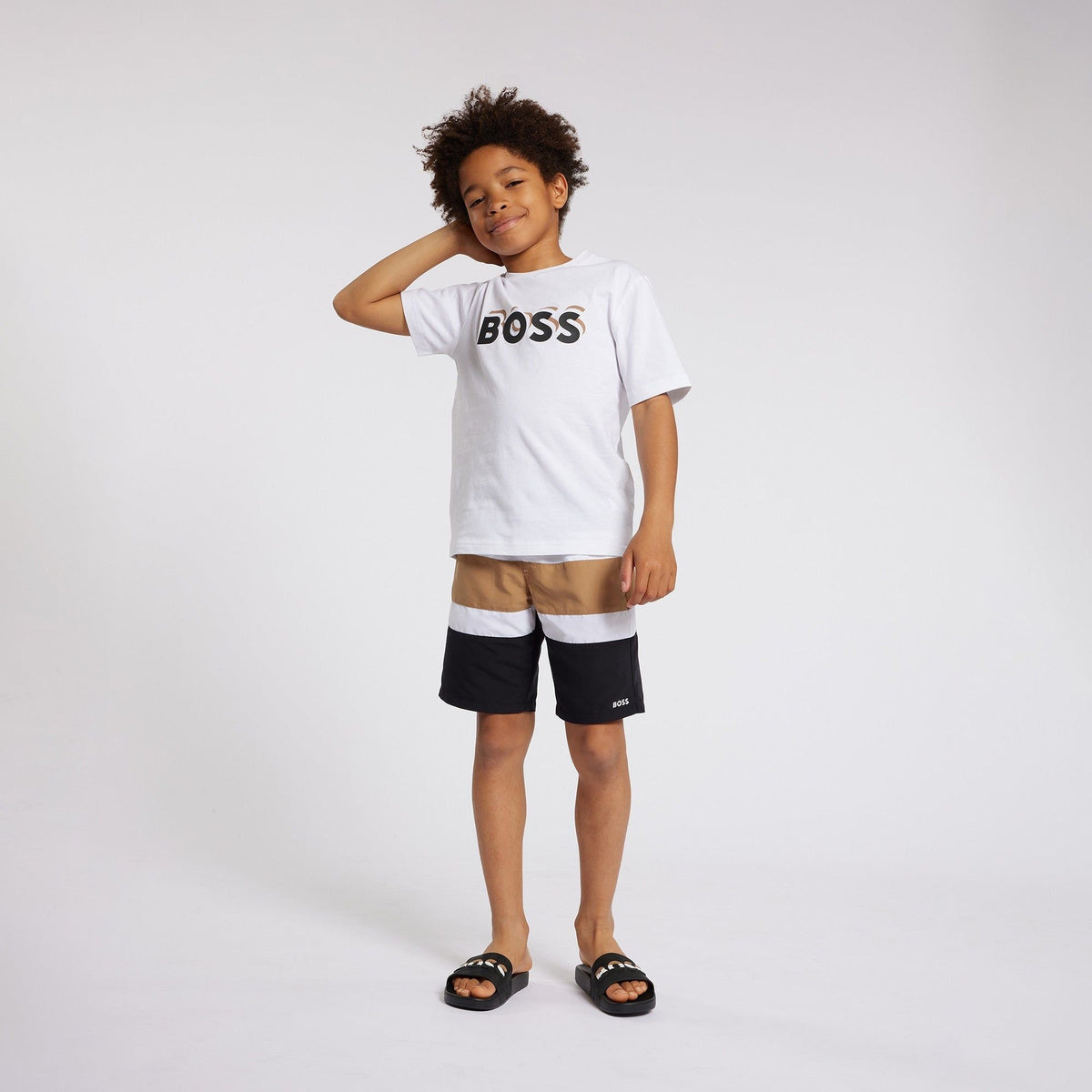 BOSS Logo SS Tee Shirt - White