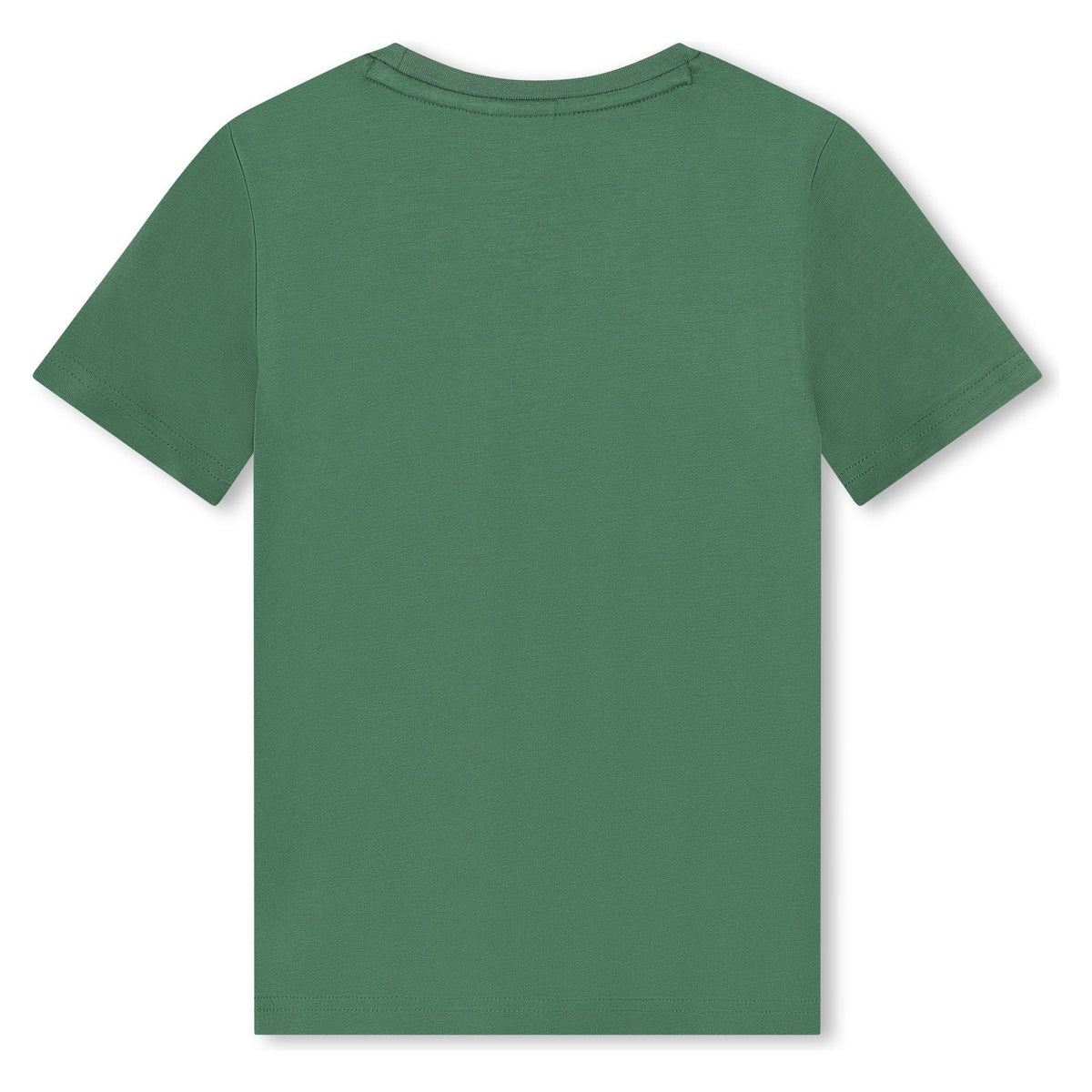 Cotton Round-Collar T-Shirt - Green