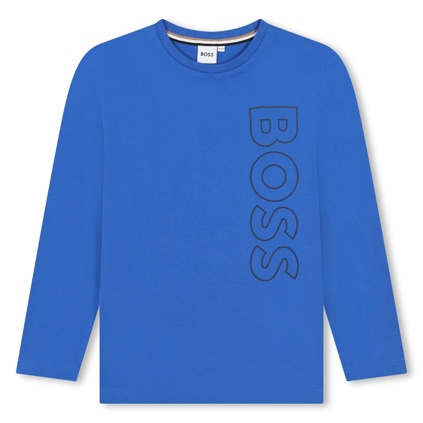Boss Logo Printed Tee - Bright Cobalt