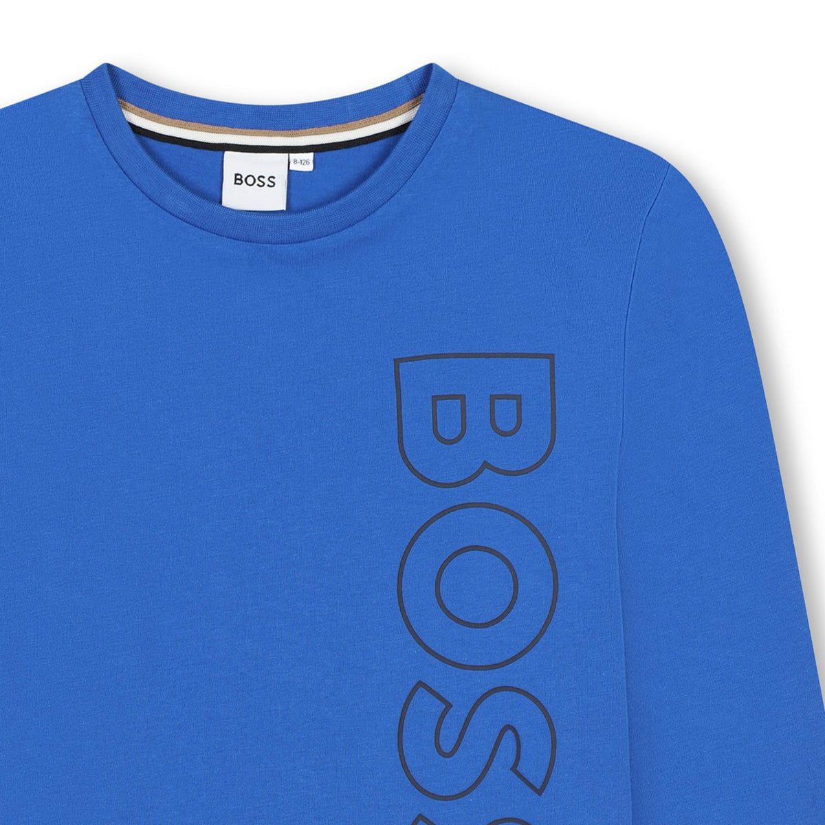 Boss Logo Printed Tee - Bright Cobalt