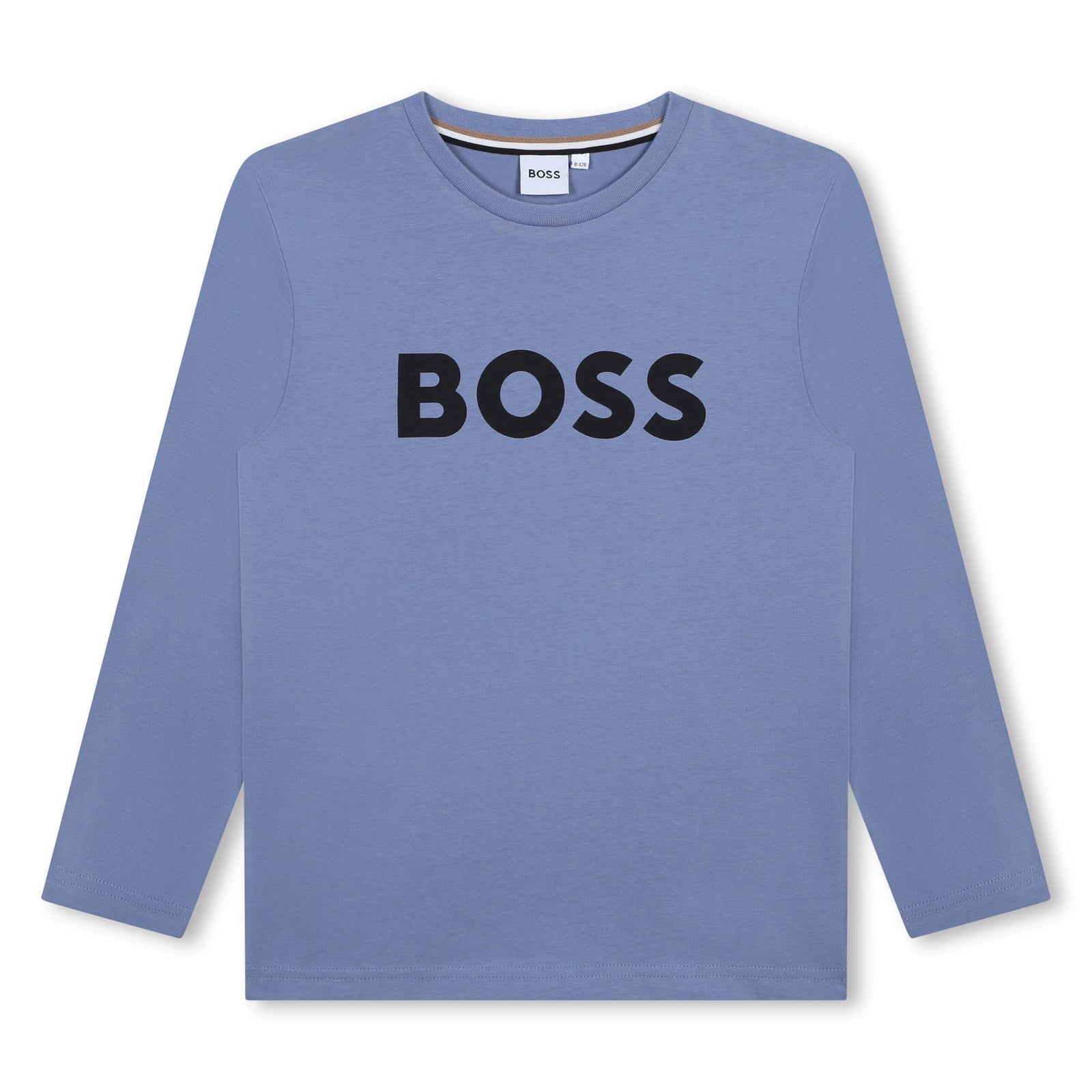 Boss Logo Printed Tee - Medium Grey
