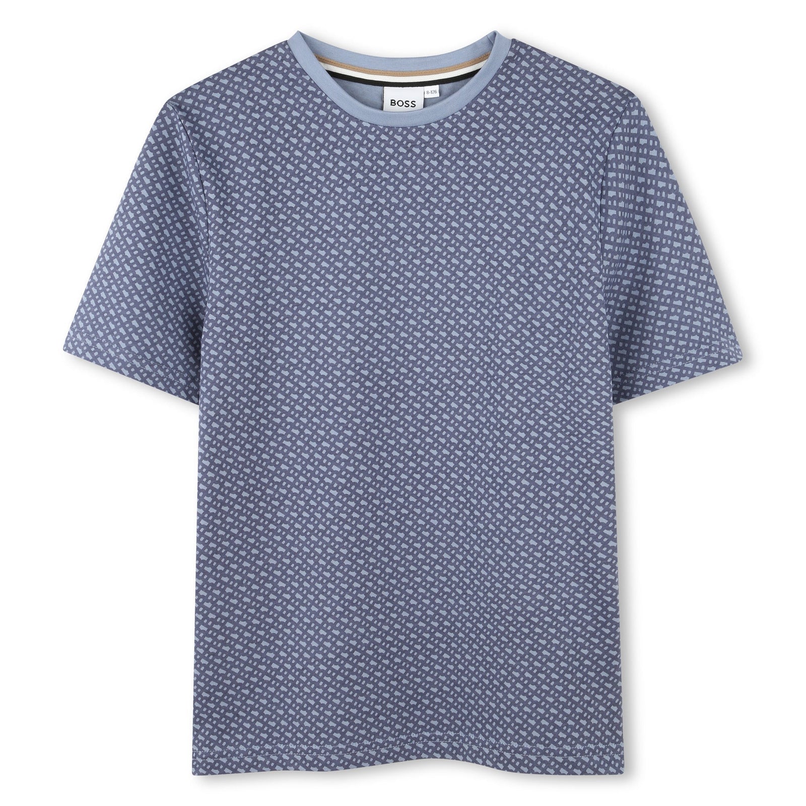 Monogram Print Tee Medium Grey