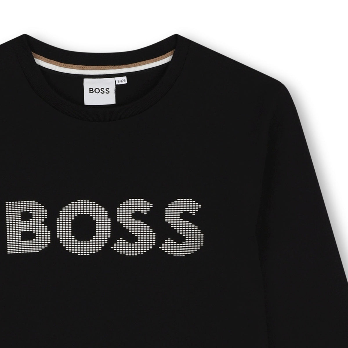 Boss Logo Printed Tee - Black
