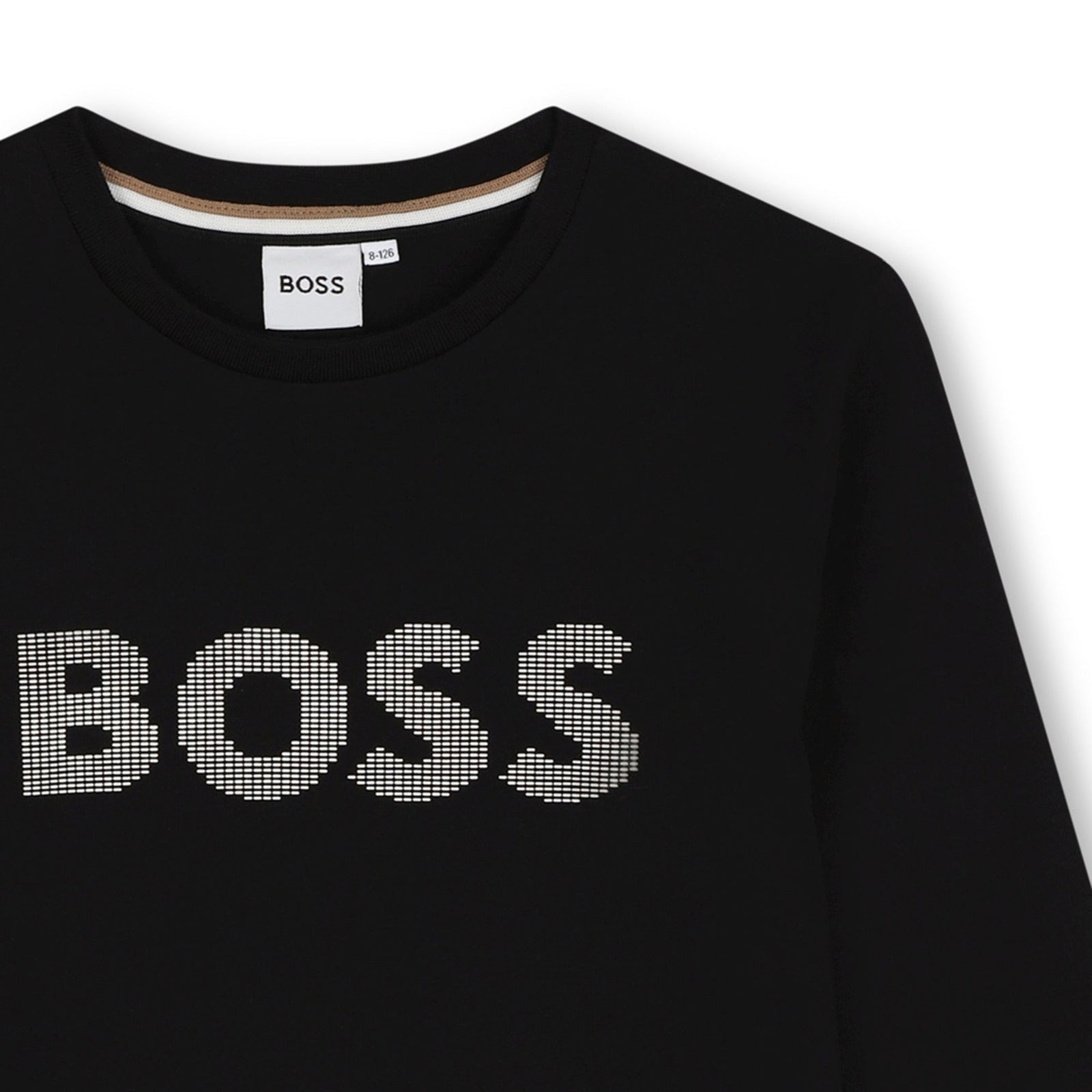 Boss Logo Printed Tee - Black