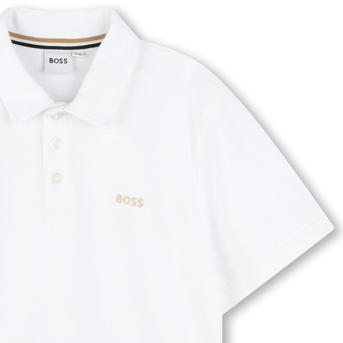BOSS Short Sleeve Polo - White
