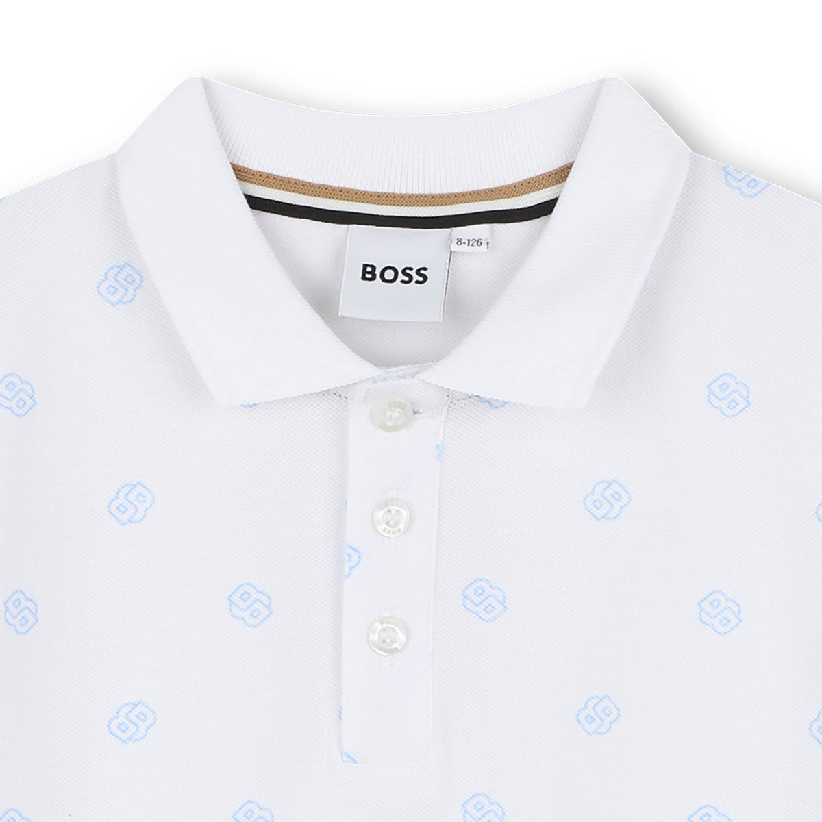 BOSS Short Sleeve Polo - White