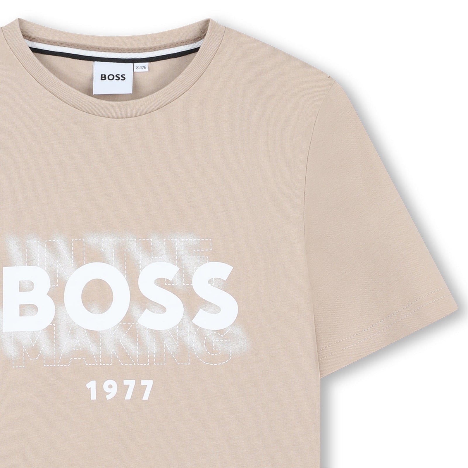 Logo Print Tee-Shirt - Stone