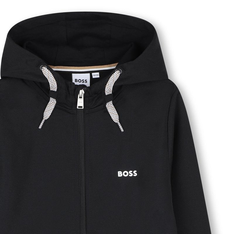 Hooded Cardigan - Black