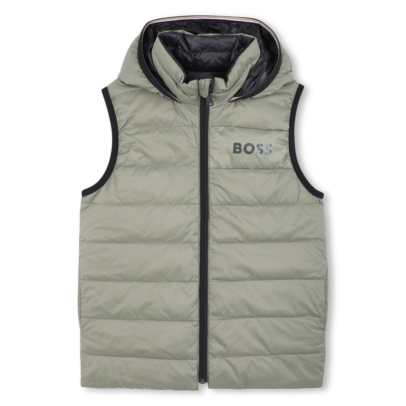 Reversible Puffer Vest- Tilleul